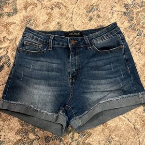 Judy Blue Calem High Rise Cuffed Denim Short